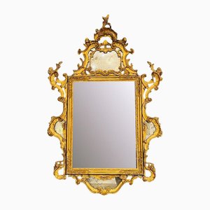 Louis XV Carved and Gilded Wooden Mirror, 1730s