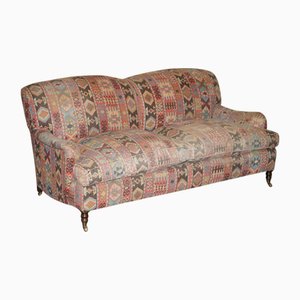 Vintage Kilim Three-Seater Sofa by George Smith for Libertys London