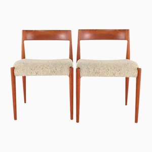 Sillas modelo 4110 de Kai Kristiansen para Fritz Hansen, años 60. Juego de 2