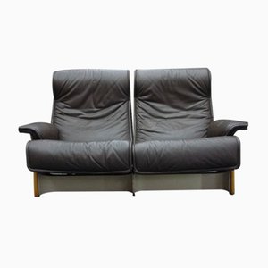 Divano Follow Me in pelle di Otto Zapf per Knoll International, anni '70