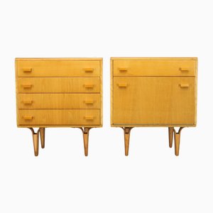 Chest of Drawers by Frantisek Mezulanik, Czechoslovakia, 1960s, Set of 2
