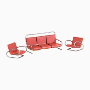 Functionalism Doll Sofa Set,1920s, Set of 3