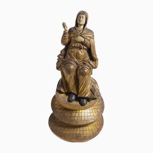 Artista portoghese, scultura di Nostra Signora dell'Ascensione, XVII secolo, legno