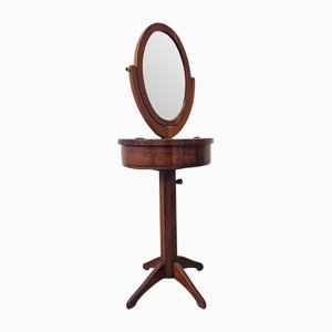 Art Deco Mahogany Men's Vanity or Shaving Stand with Mirror, 1920s