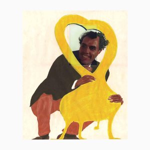 Dario Cusani, Herzloses Selbstporträt, Bemaltes Kunstwerk, 1994