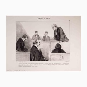 Honoré Daumier, Les Gens de Justice, Lithograph, 1845