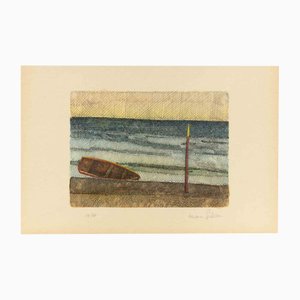 Alcione Gubellini, Seascape, Etching, Mid-20th Century