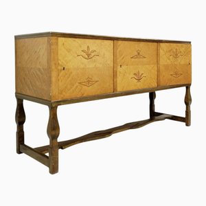 Swedish Art Deco Birch Buffet attributed to Carl Malmsten, 1930s