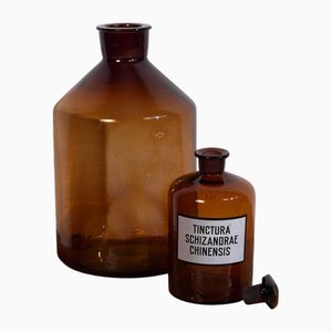 Apothecary Bottles, 1920s, Set of 2