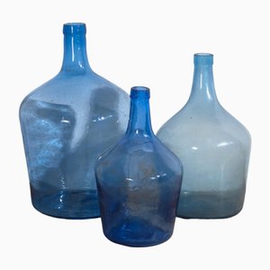 Blue Damajuanas, 1920s, Set of 3