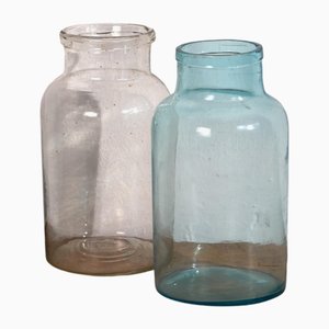 Clear Bottles, 1920s, Set of 2