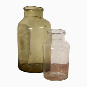 Glass Jars, 1920s, Set of 2