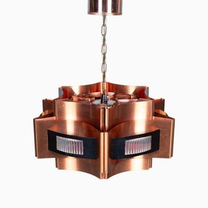 Suspension Space Age en Cuivre par Werner Schou