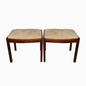 Set of Art Deco Spring Core Stools, 1930s