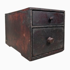 Wooden Calligraphy Drawer Cabinet, Japan, 1890s