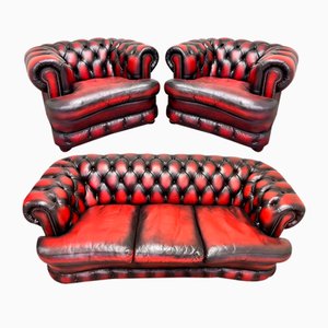 Chesterfield Set from Centurion Furniture, 1990s, Set of 3