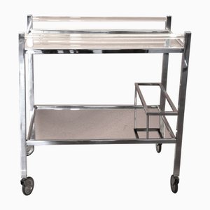 Art Deco Bar Cart attributed to Jacques Adnet, 1930s