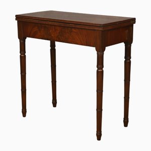 Mid-Century Walnut Openable Card Table, 1930s
