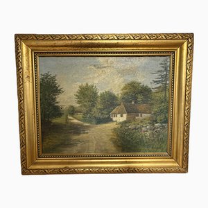 Kristian Nielsen-Ulvig, Landscape, Early 20th Century, Oil on Canvas, Framed
