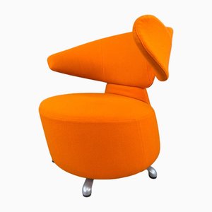 Fauteuil Pivotant Canta Orange par Toshiyuki Kita pour Cassina