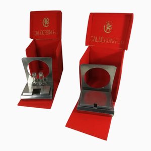 Salz & Pfeffer Set mit Käseschale von Gio Ponti für F.lli Calderoni, Italien, 1950er, 8 Set