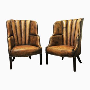 Set of English Style Wingback/Barrel Chairs, 1960s