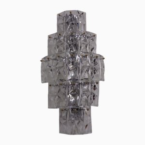 Large Crystal Glass Flush Mount from Kinkeldey, Germany, 1970s