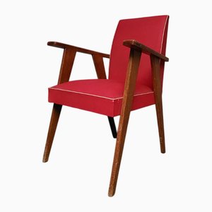 Roter Vintage Sessel, 1960