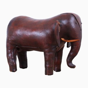 Vintage Leather Elephant attributed to Dimitri Omersa for Abercrombie & Fitch, 1905