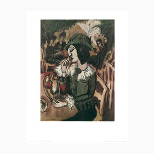 Ernst Ludwig Kirchner, Grüne Dame im Gartencafe, Print