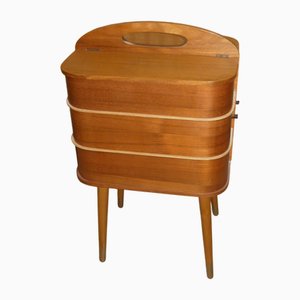 Mid-Century Modern Nähkästchen aus Teak, 1960er