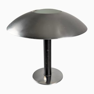 Leather Table Lamp by Metalarte, 1962