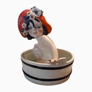 Figura in ceramica bianca di Essevi, anni '30
