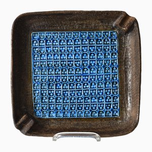 Large Trifoglio Ashtray or Catchall Bowl by Aldo Londi for Bitossi, 1960s
