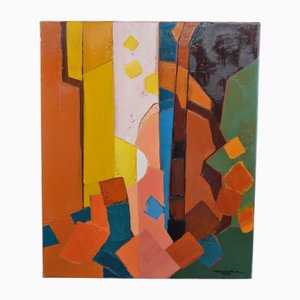 Michel Petiot dit Micha, Composition au violon no 2, Leinwandbild
