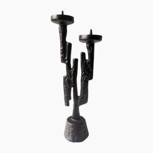Black Bronze Candleholder by Horst Dalbeck, 1950s