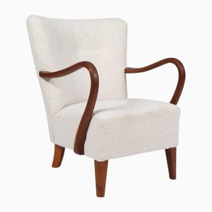 Lounge Chair in Boucle by Alfred Christensen, 1940s