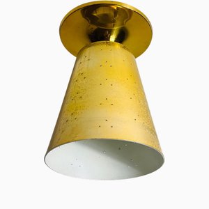 Mid-Century Brass Sputnik Ceiling Lamp, Italy, 1960s