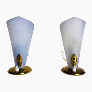 Lampes de Bureau Mid-Century Moderne en Laiton, Italie, 1960s, Set de 2