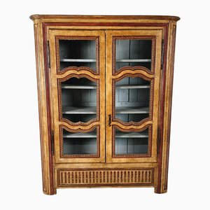 Antique French Painted Display Cabinet