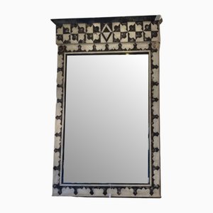 Italian Mirror in Polychrome Wood, 1890s