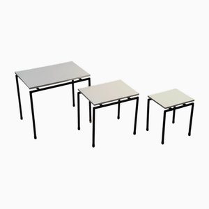 Tavoli a incastro Gigogne Mid-Century moderni, anni '60, set di 3