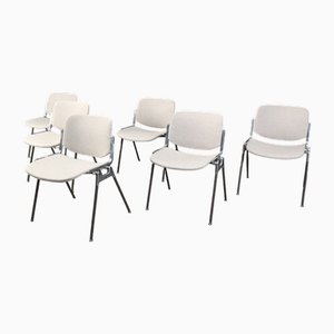 Vintage DSC 106 Side Chairs by Giancarlo Piretti for Castelli, 1970s, Set of 6