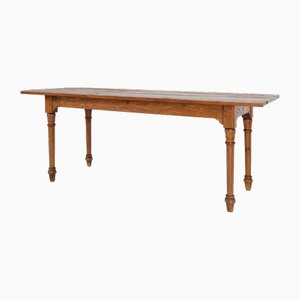 Rustic Farmhouse Table in Oak, France, 1850s