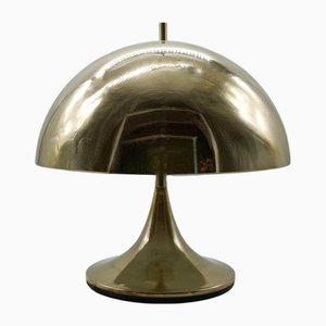 Lampe de Bureau Champignon Vintage en Laiton par Goffredo Reggiani, Italie, 1970s