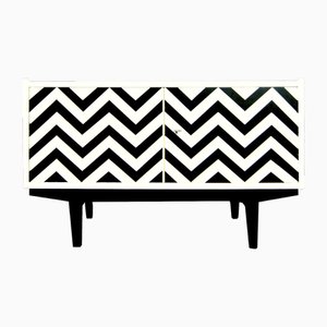 Enfilade Vintage avec Motif Op Art, Pologne, 1960s