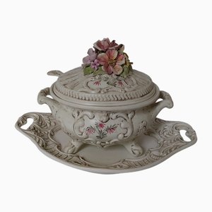 Suppenterrine mit Schöpfkelle von V. Bassano, Italien, 1960, 3er Set