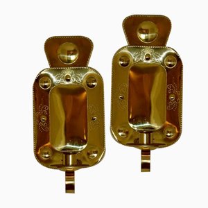 Mid-Century Swedish Brass Sconces by Mitab Karushamn, Set of 2