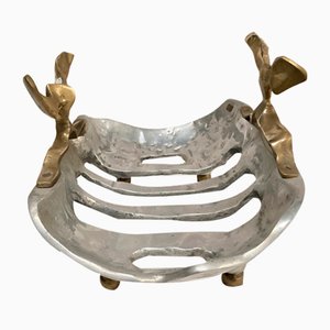 Brutalist Log Holder by David Marshall, 1950