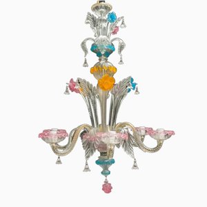 Lampadario in vetro di Murano, anni '60